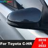 Накладка на крышку зеркала заднего вида Для Toyota C-HR CHR 2016- Углеродное волокно Автомобильные боковые зеркала крышки Колпачки Аксессуары