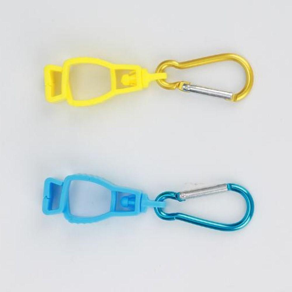 2pcs Safety Mountaineering Buckle Hat Clip Plastic Protective Gloves Clip
