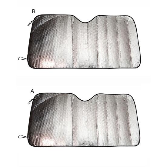 Солнцезащитный козырек на лобовое стекло автомобиля, утолщенный, двухсторонний, с защитой от ультрафиолета, складной, солнцезащитный козырек на переднее окно, козырек, автомобильные аксессуары