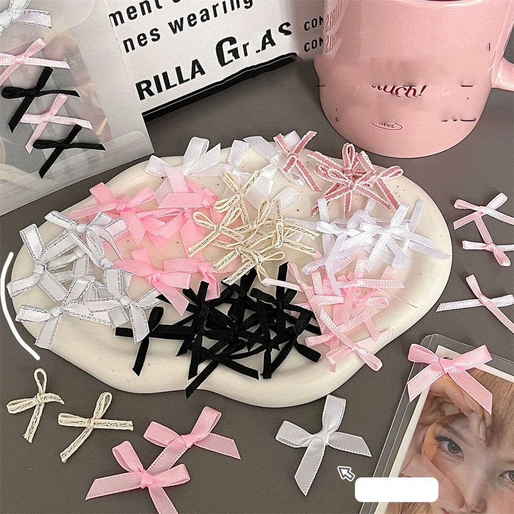 10pcs Hairpin Hair Clip Accessories Handmade Craft Ribbon Bow Accessories Cute Package Decoration