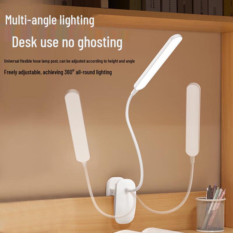 Rechargeable Clip-on LED Desk Lamp for Study and Bedside