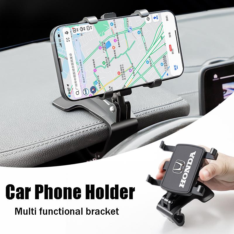 AGZ1  Dashboard Car Phone Holder Sun Visor Rearview Mirror 1200 Rotation Bracket For Honda Civic FIT Accord Prelude CRV 5th City CRZ