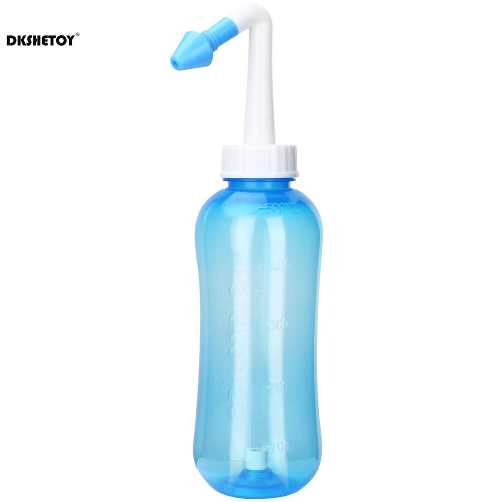 Бутылка для промывания носа 300/500 мл Синусит Очиститель носа для взрослых детей Аллергический ринит Назальный ирригатор Нети-пот Инструмент для очистки носа