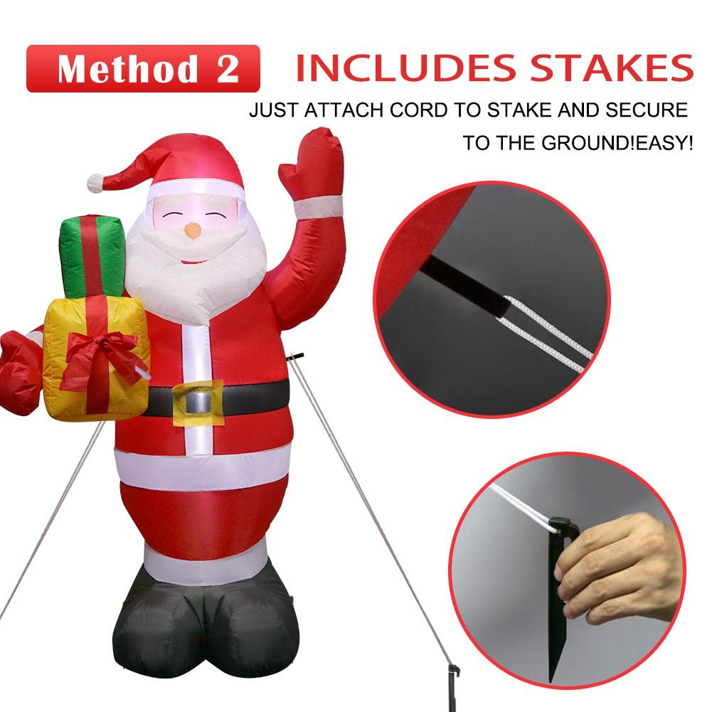 Рождественские надувные наружные украшения со светодиодной подсветкой, надувные украшения для двора на Рождество, праздничные товары для сада, газона, вечеринки, сувениры, декор
