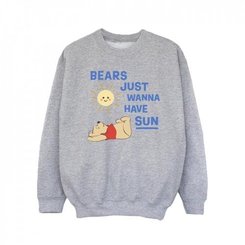 Disney Girls Winnie The Pooh Bears Just Wanna Have Sun Sweatshirt