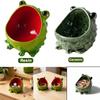 Glossy Finish Animal Jewelry Organizer Ceramic/Resin Frog Storage Bowl  Vanity Table Decor