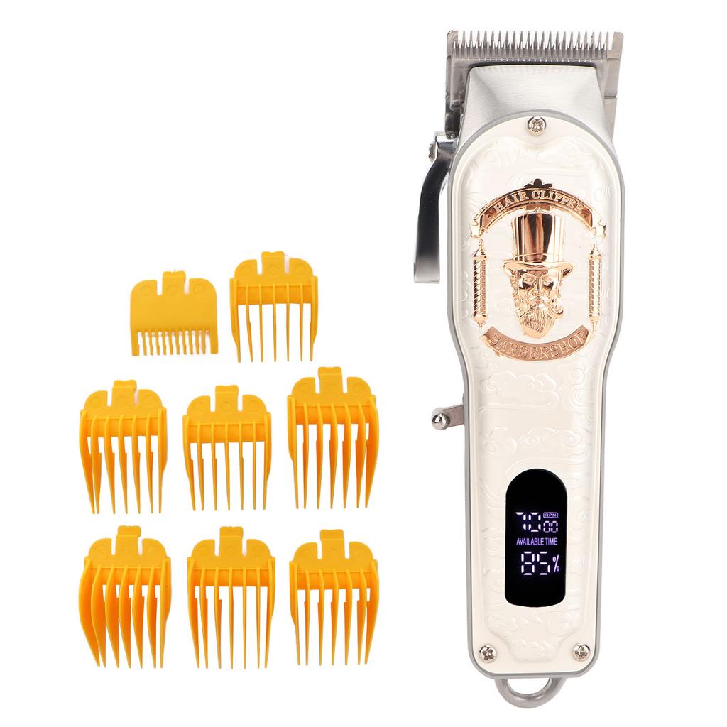 Electric Hair Trimmer Multipurpose Stainless Steel Blades High Power Rechargeable Hair Clipper for Home Salon