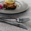 Authorized retailer Cutipol MOON dinner 3-piece set matte black knife fork spoon each 1 piece cutlery