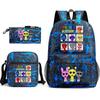 Rhythm Box Children's Backpack Crossbody Bag Pencil Bag Rabub Cute Elementary School Bag Three-piece Set
