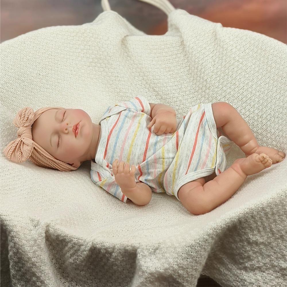 Очень похоже на 46 см кукол-реборн с мягким тканевым телом LOULOU, реалистичную спящую куколку-младенца с расписанными вручную волосами, куколку-новорожденного для детей от 3 лет