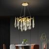 Скандинавская роскошная люстра с разноцветными хрустальными ветками, подвесные светильники для спальни, ресторана, отеля, кухни, декоративное освещение