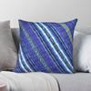 Guatemalan Blue Stripes Square Pillowcase Polyester Linen Velvet Printed Zip Decor Pillow Case Car Cushion Cover
