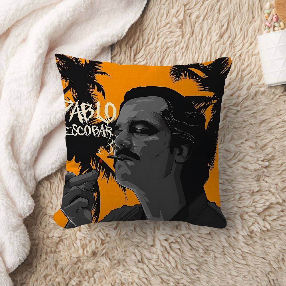 TV Series NNarcos Decorative Room Aesthetics Pillow Case Home Decor Bedroom Sofa Bed Couch Pillow Cover x