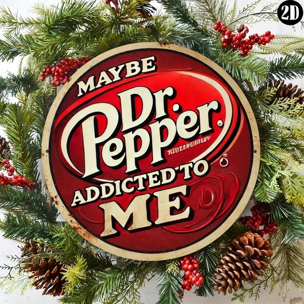 Винтажная металлическая вывеска Dr Pepper Настенное искусство Ретро Декор для кухни Бара Подарок