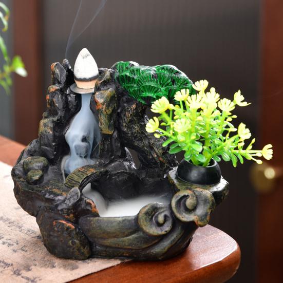 Модная курильница с водопадом, быстрый дым, изысканное декоративное качество изготовления