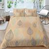 Family Bedding Single Double Bed Full Size Plant Printing Series Bedding Leaf Pattern Pillowcase and Quilt Cover Washable Home Decoration