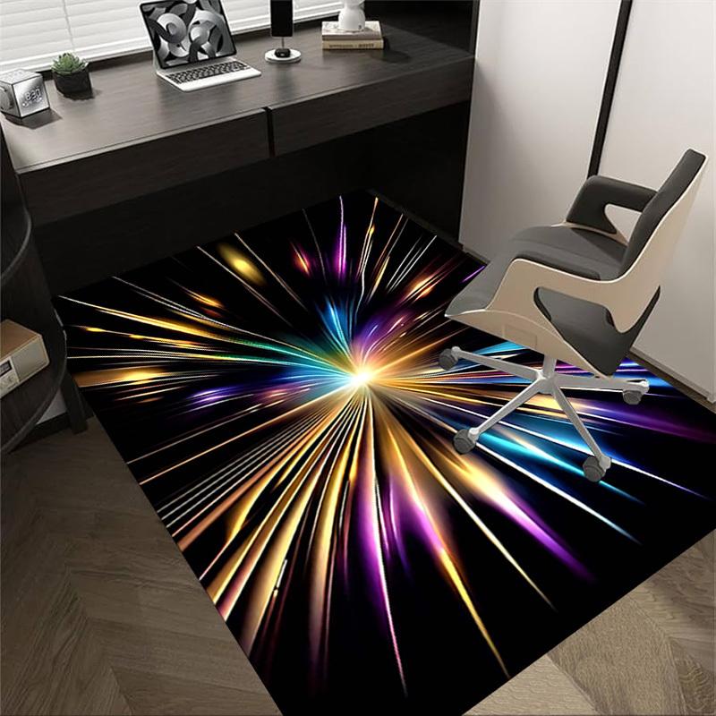 1PC Lightburst Extra Large Non Slip Floor carpet, Office, family, bedroom, Studio Large Area Rug Indoor Rugs, , Vibrant Colors