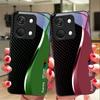 Креативный изогнутый чехол для OnePlus Nord 3 5 6T 7 Pro 8 12 10T Reno8 Lite 5G 10R Nord N30 Твердый чехол из закаленного стекла для телефона Черный