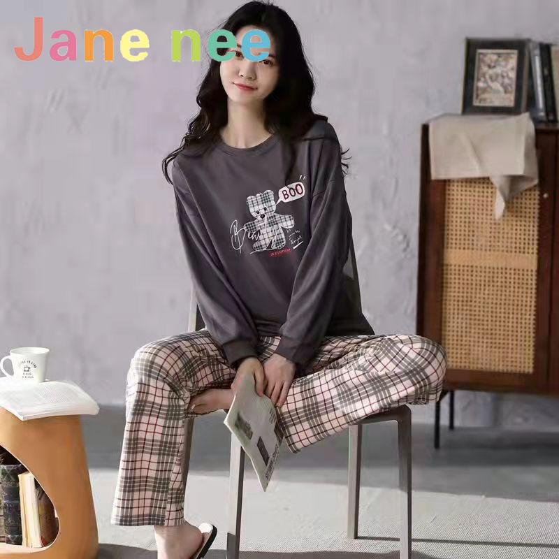 18 цветов, новая зимняя пижама, женская, корейская версия, с длинными рукавами, костюм для домашней одежды, свободная, большого размера, костюм из двух частей, можно носить на улице