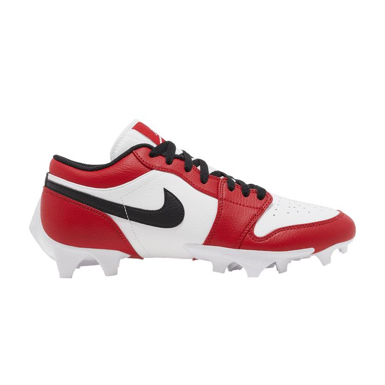 Мужские кроссовки Air Jordan 1 Low TD Cleat Chicago 2023 Красный Белый Черный FJ6245-106
