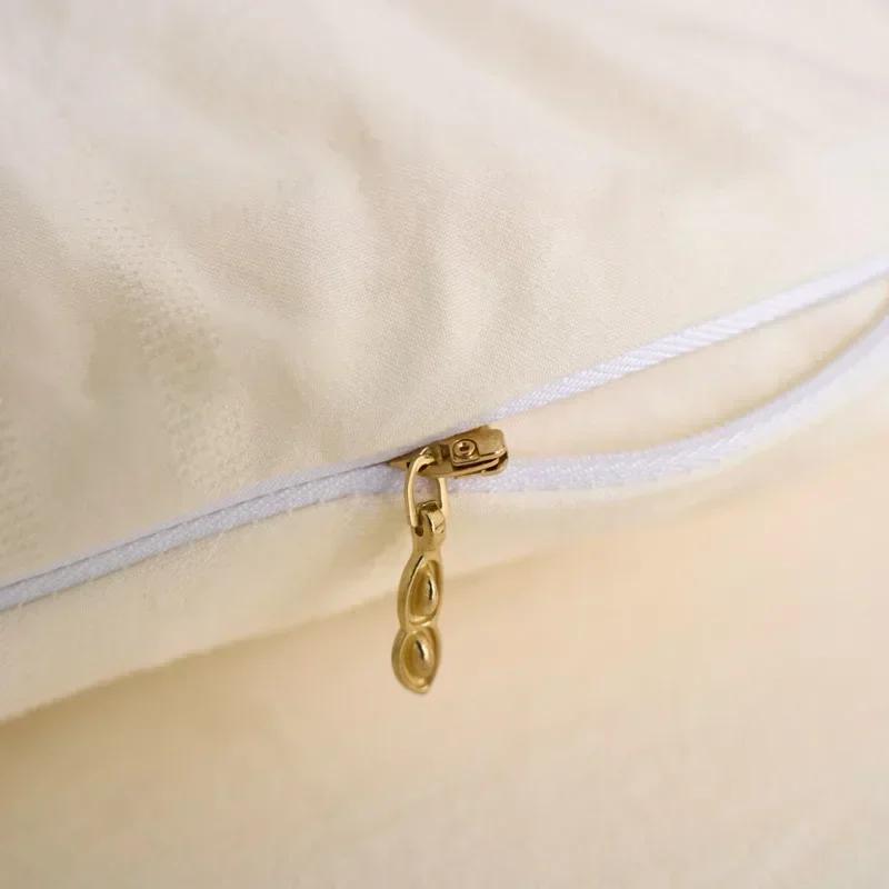 Деликатное жаккардовое одеяло, приятное к коже, пуховое, дышащее, с протеиновым наполнителем из соевого волокна, гостиничное, домашнее, однотонное, с декоративной наклейкой, дуна