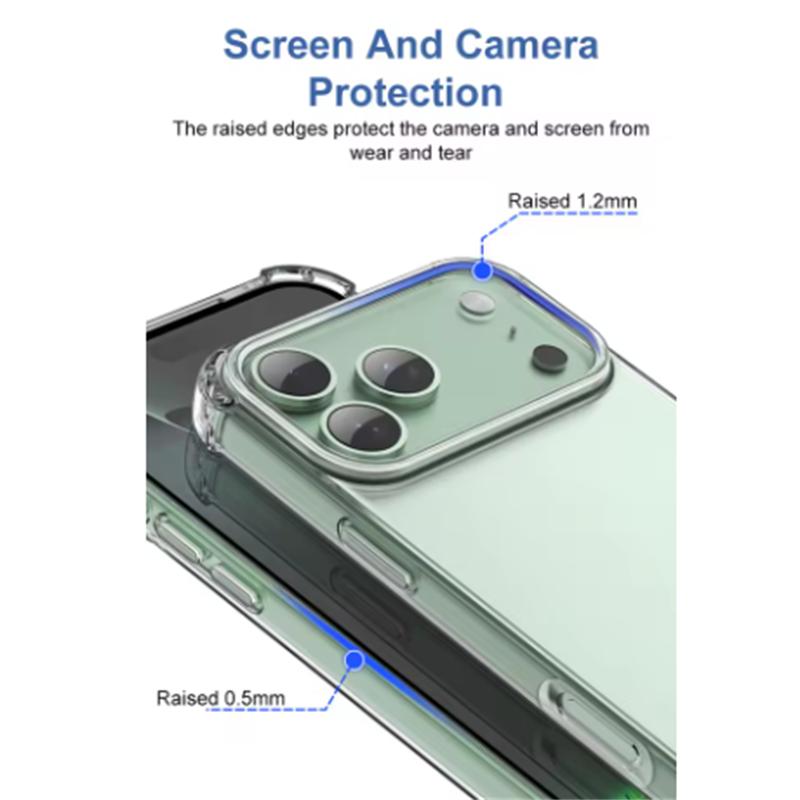 Shockproof Soft Case For iPhone 17 Air Ultra Thin Silicone Transparent Clear Back Cover For iPhone17 17Pro Max Slim Shell