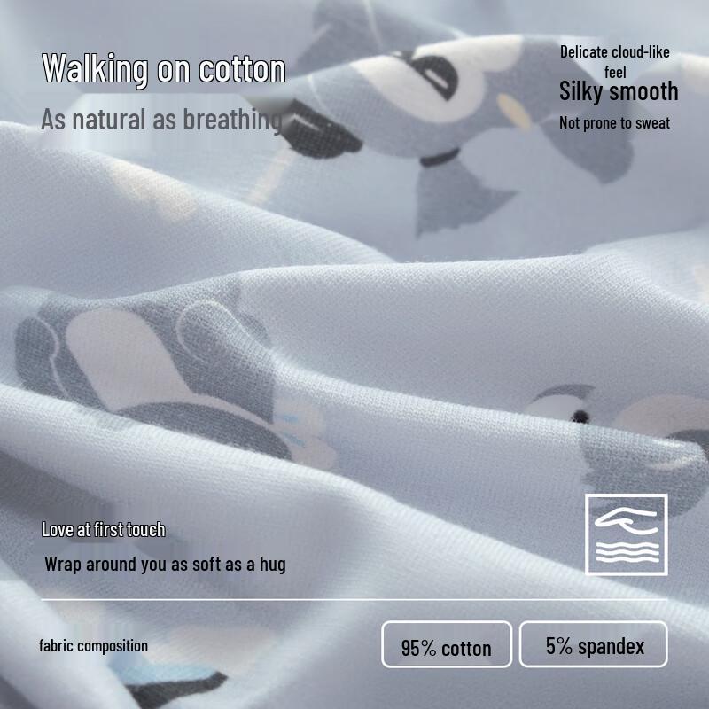 Мужские боксеры-брифы из антибактериального хлопка 7А с принтом обезьян, 3 шт.