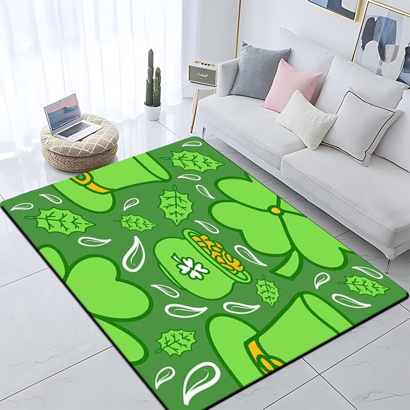 Cute Cartoon Print Carpet Yoga Living Room Doormat Living Room Area Rug Games Area Washroom Floor Mat Children's Crawling Mat