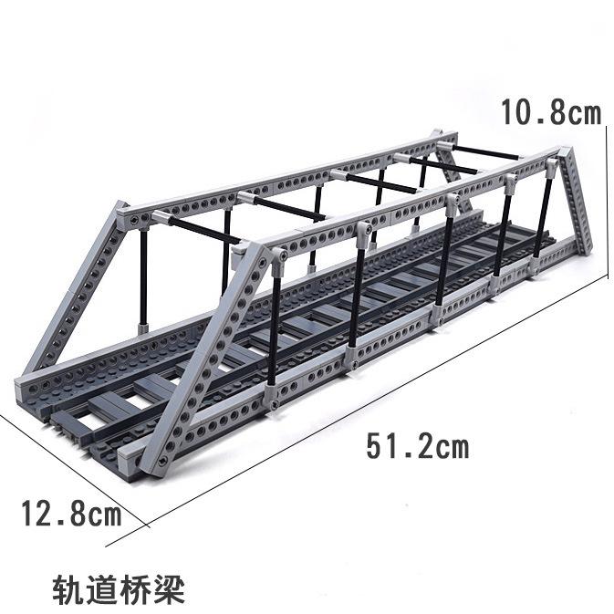 Железнодорожная платформа Железнодорожный переезд Диспетчерская вышка Мост Пещера Двойной путь Подъем и спуск Аксессуары Сборка Строительный блок