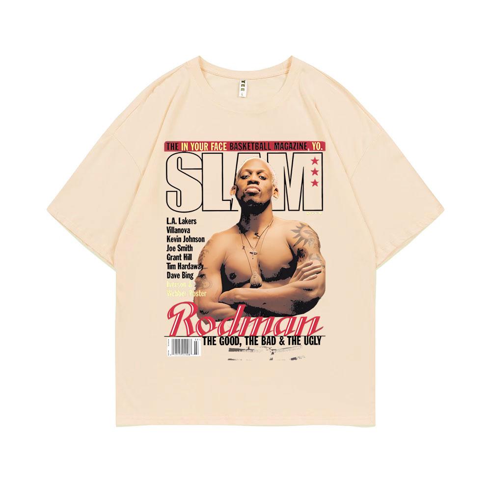 The Worm Dennis RodUnisex Graphic T Shirt Unisex Women Hip Hop Oversized Tshirt Male Casual Cotton Tshirts Basketball Boys Streetwear