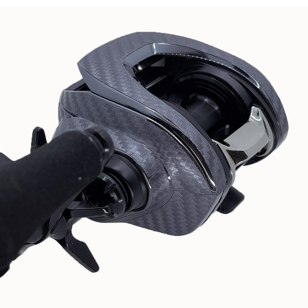 CUSTOM Custom Decal for YOROI 23IMZ 200 Baitcasting Scratch Protection SEAT.JP Reel, (Silver, Left-Handed)