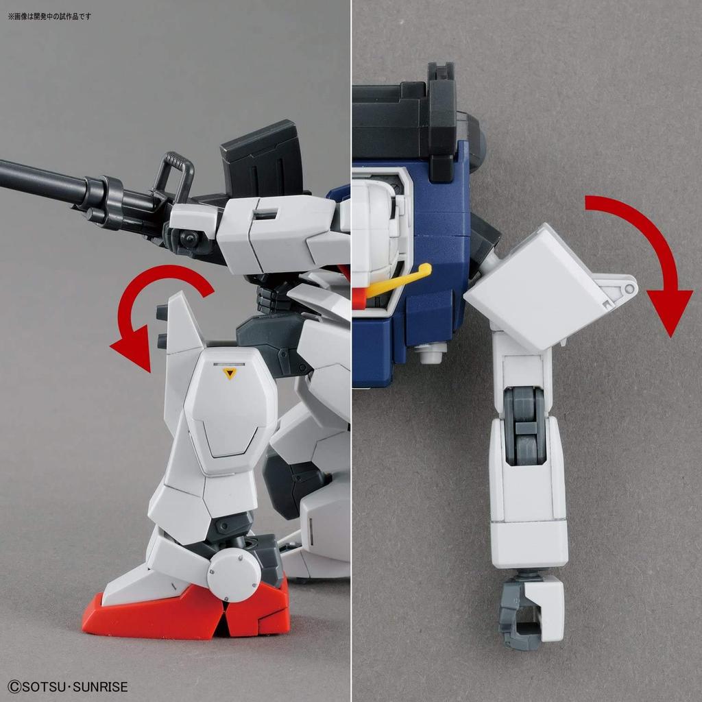BANDAI SPIRITS Пластиковая модель HGUC Mobile Suit Gundam 08th MS Platoon Land Type Gundam в масштабе 1/144 с цветовой кодировкой