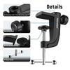 Neewer Metal Table Mount Clamp for Microphone Suspension Boom Scissor Arm Stand Holder with Adjustable Positioning Screw, Clips To Desks Up To 1.9 Inc