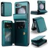 Для iPhone 15 Pro Max 14 Pro 13 12 11 Samsung S24 FE S23 Ultra S22 A54 Z Fold5 Flip5 противоударный кожаный держатель для карточек чехол для телефона чехол