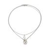 Ingemark Simple Geometric Oval Drop-Shaped Pendant Necklace Women Trendy Adjustable Choker Necklace 2026 New Jewelry Accessory