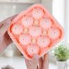9-Compartment Covered Silicone Ice Cube Mold Dust-Proof Draining Design Ice Maker