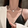 Simple Clavicle Chain Necklace - Valentine's Day & Birthday Gift for Girls, Love Stitching Memorial Accessory