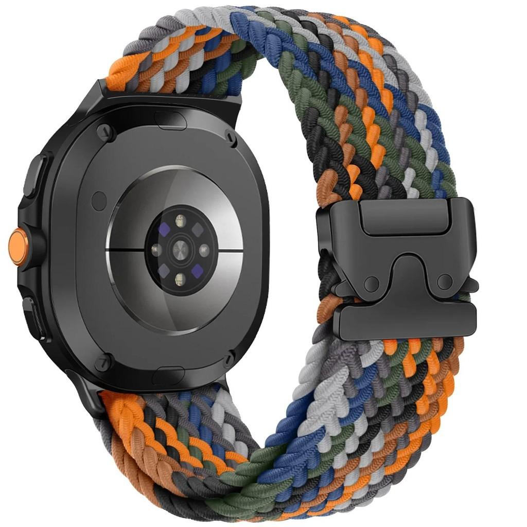 Парашютная пряжка Эластичный нейлоновый ремешок для Samsung Galaxy Watch 8 40/44 мм Ремешок для Galaxy 8 Classic 46 мм Спортивный Люксовый Браслет