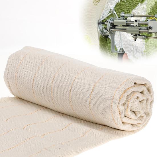 Primary Carpet Tufting Cloth with Marked Lines Large Overlocking Non-slip Monk Cloth Punch Needle Fabric DIY Rug Making Backing Cloth