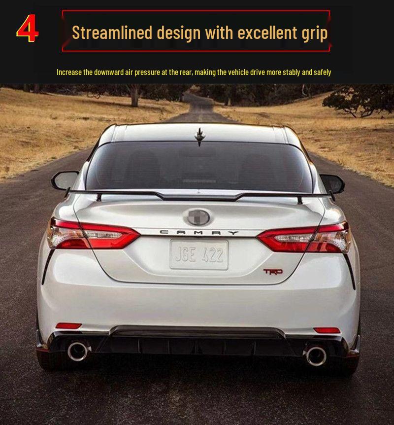 Совместим с Toyota Camry 8-го поколения TRD Seagull Спортивный задний спойлер для улучшенного тюнинга.
