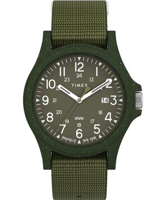 Часы Reclaim Ocean Khaki Dial Tide Ocean Material Quartz 40MM Watch Brand TW2V96000 Unisex Khaki [TIMEX]