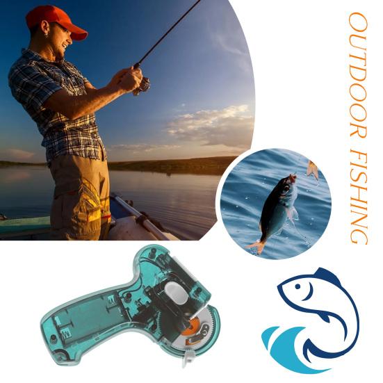 Рыболовный лесковяз Прозрачный Равномерная скорость Плотная катушка Ударопрочный Низкий уровень шума Завязыватель крючков Портативное Автоматическое Устройство для завязывания рыболовных крючков Рыболовные аксессуары