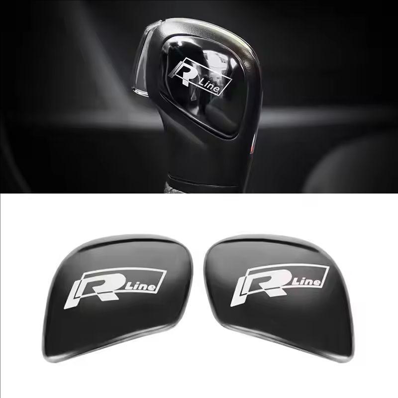 For Volkswagen 1K2 Car Gearbox Control Gear Lever Stickers Shift Stick Handle Accessories For VW GTI Polo Golf Passat Tiguan Arteon Taigo Hub Cap