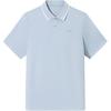 Повседневная простая однотонная дышащая спортивная рубашка-поло мужские топы небесно-голубой 952527122-1