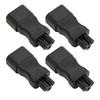 4pcs IEC320 C14 To IEC320 C5 Power Adapter Professional Copper Computer Power Adapter for PDU