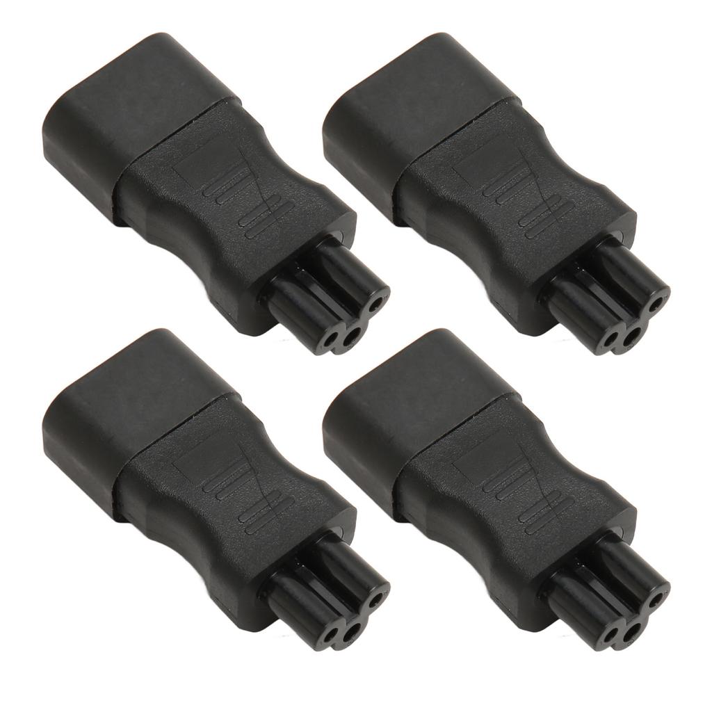 4pcs IEC320 C14 To IEC320 C5 Power Adapter Professional Copper Computer Power Adapter for PDU