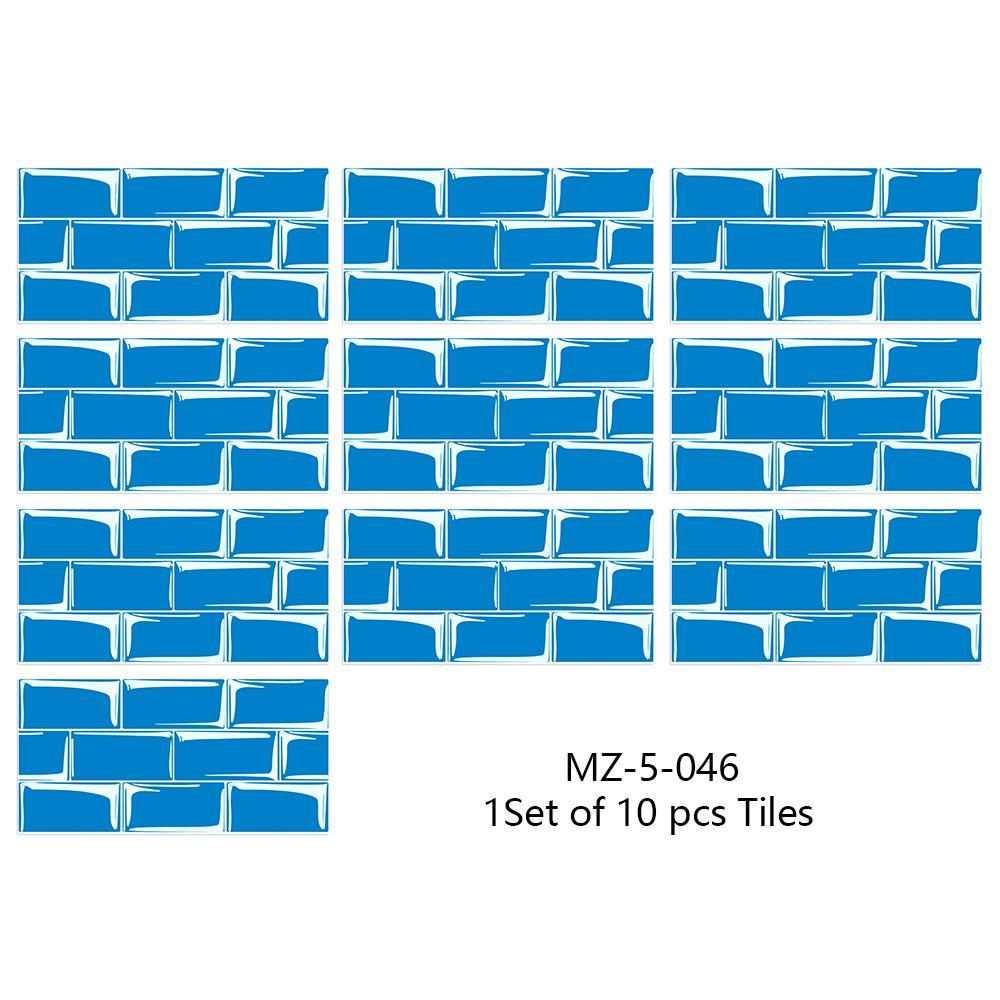 10Pcs15cmX30cm DIY Мраморные наклейки на стену Имитация кирпича Украшение спальни Водонепроницаемая самоклеящаяся плитка Обои Декор кухонного шкафа