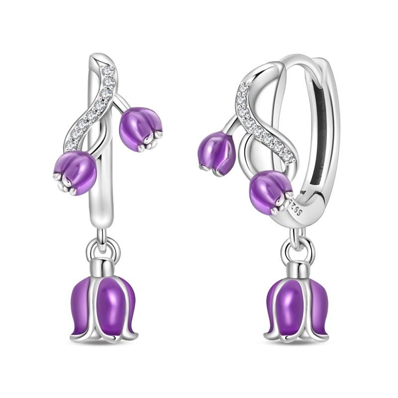 100% 925 Silver Chameleon Dragonfly Butterfly Earrings Golden Koi Ladybug Earrings For Women Fashion S925 Party Jewelry