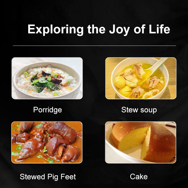 Электрическая рисоварка мощностью 400 Вт/2 л с мерным стаканом, ложкой для риса, корзиной для приготовления на пару, внутренней кастрюлей с антипригарным покрытием