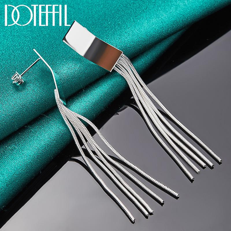 Серьги-подвески для пирсинга из стерлингового серебра 925 пробы в виде змеи